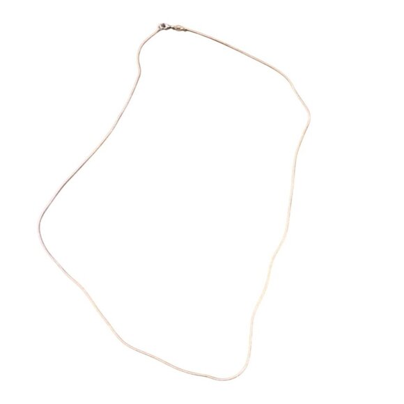 925 Sterling Silver Snake Chain Necklace 24"  Jewelry Accessory Sliver‎ Tone - Picture 3 of 5